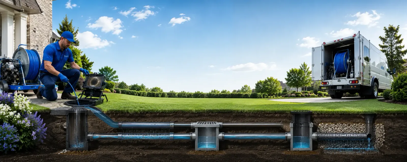 Outdoor drain cleaning information for Philadelphia, NY